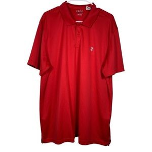 IZOD Red Performance Golf Polo Shirt Size XXL EUC #DS-1685